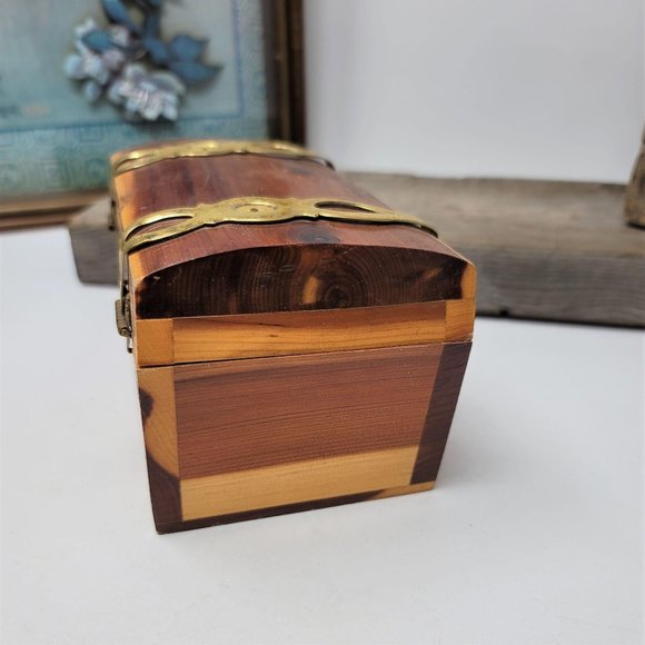 Vintage Souvenir Wood Trinket Box Chest Gettysburg - Picture 7 of 8